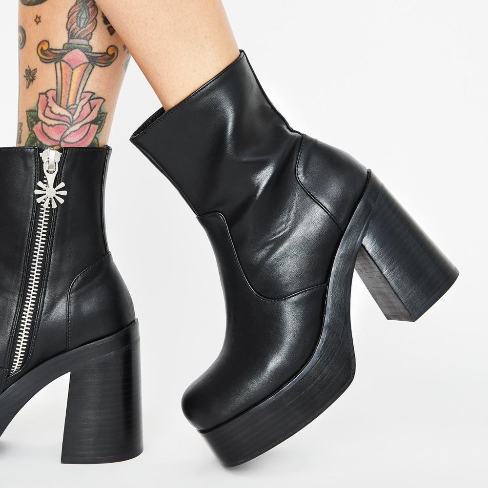 dELiA*s by Dolls Kill Chalkboard Confessions Boots